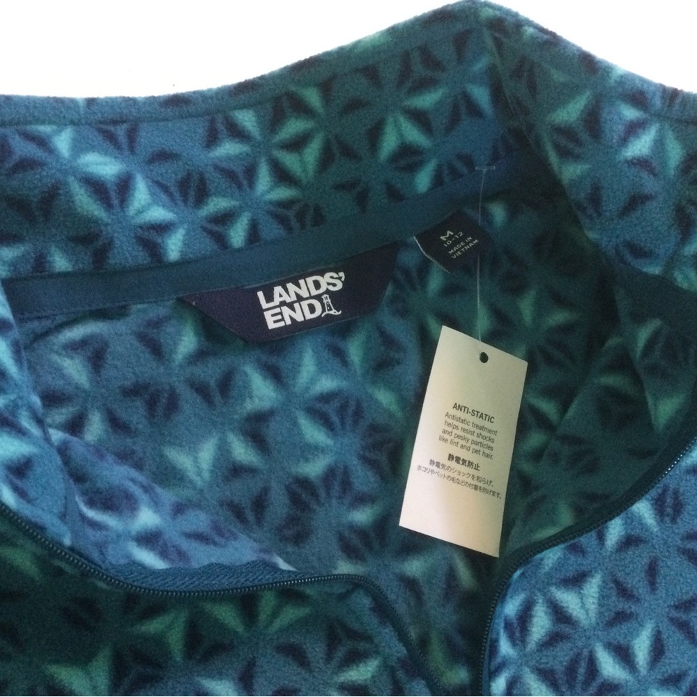 NWT Lands End 1\4 Zip Fleece Size M